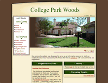 Tablet Screenshot of collegeparkwoods.org